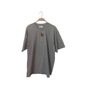 Vintage Dodgers Kansas University KU size XL graphic t-shirt‎ Gray